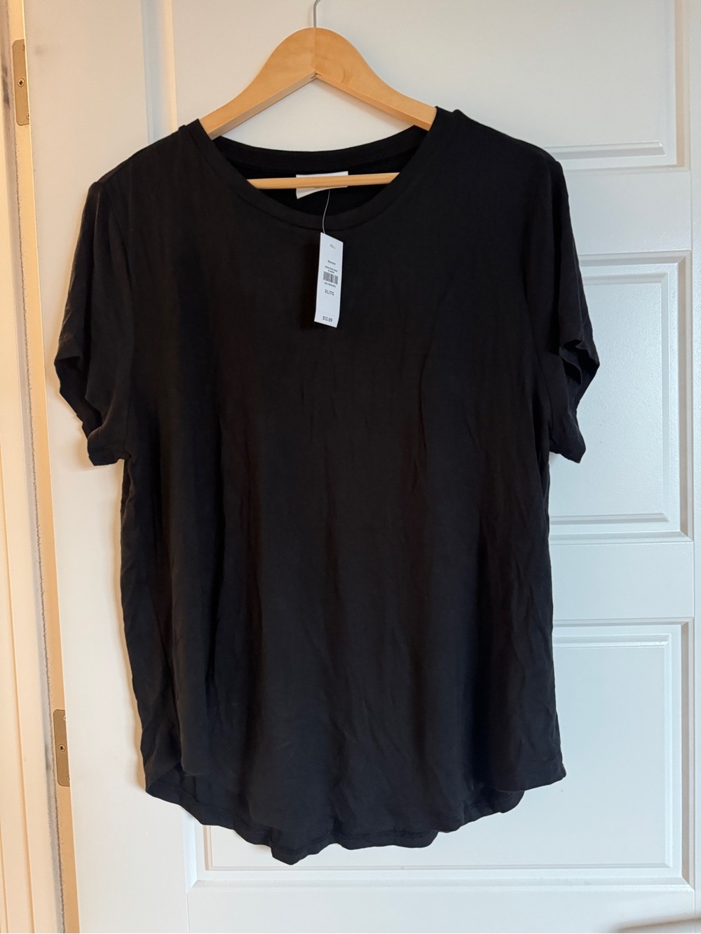 Classic Black Crewneck Tee - Women